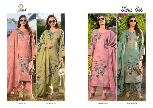 Jara Sol Rupali Jam Satin Pant Style Suits Exporter India