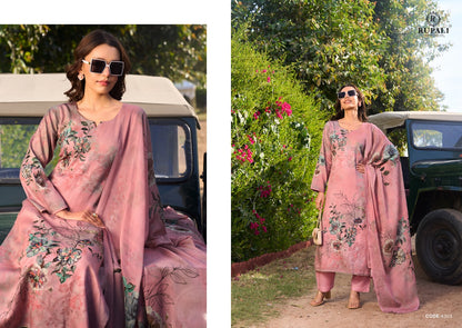 Jara Sol Rupali Jam Satin Pant Style Suits Exporter India
