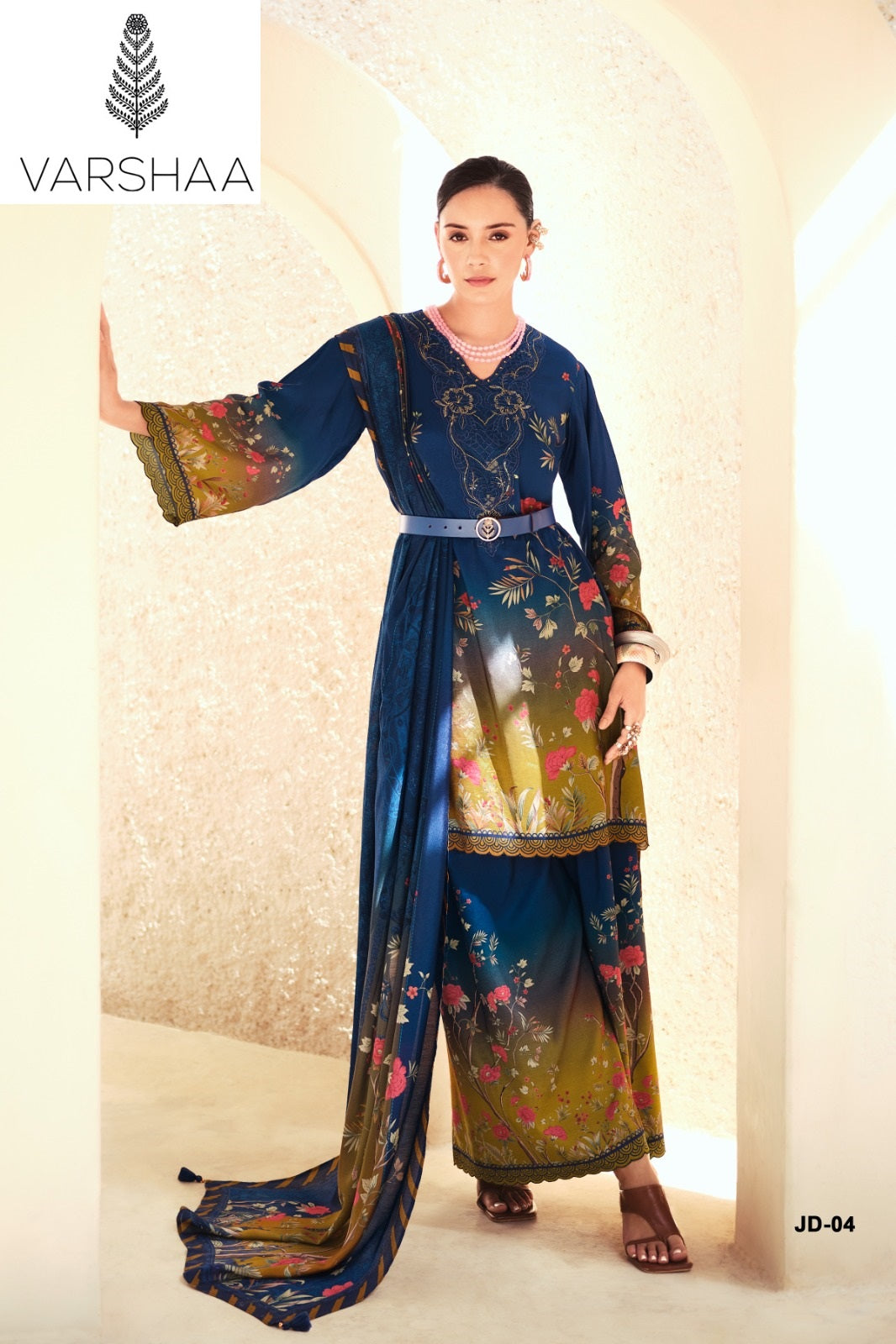 Jardin Dior Varshaa Viscose Muslin Pant Style Suits Manufacturer Ahmedabad