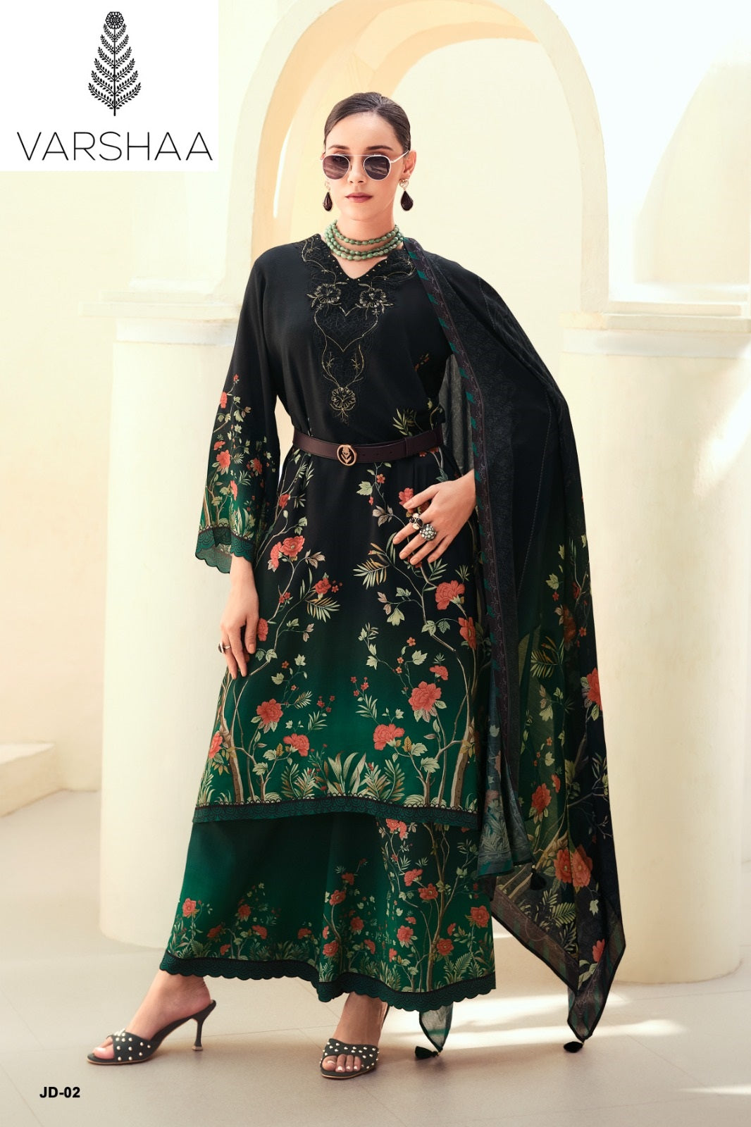 Jardin Dior Varshaa Viscose Muslin Pant Style Suits Manufacturer Ahmedabad
