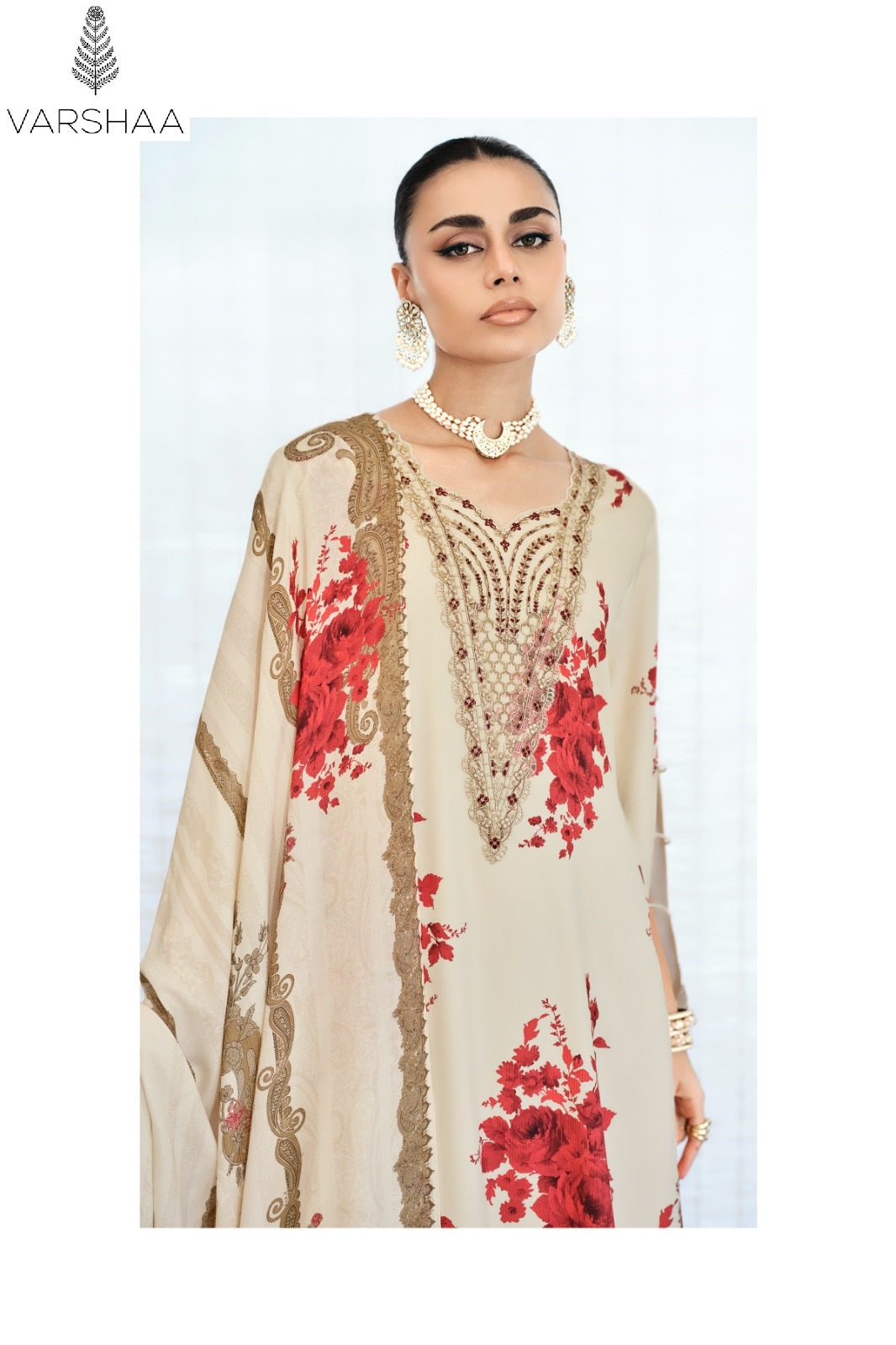 Jardin Prive Varshaa Viscose Muslin Pant Style Suits Wholesaler Gujarat