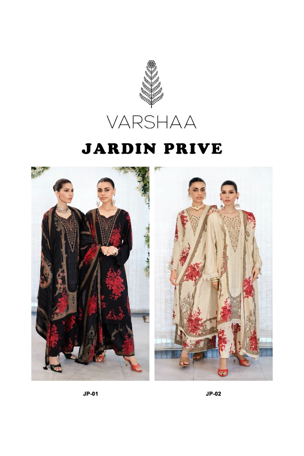 Jardin Prive Varshaa Viscose Muslin Pant Style Suits Wholesaler Gujarat
