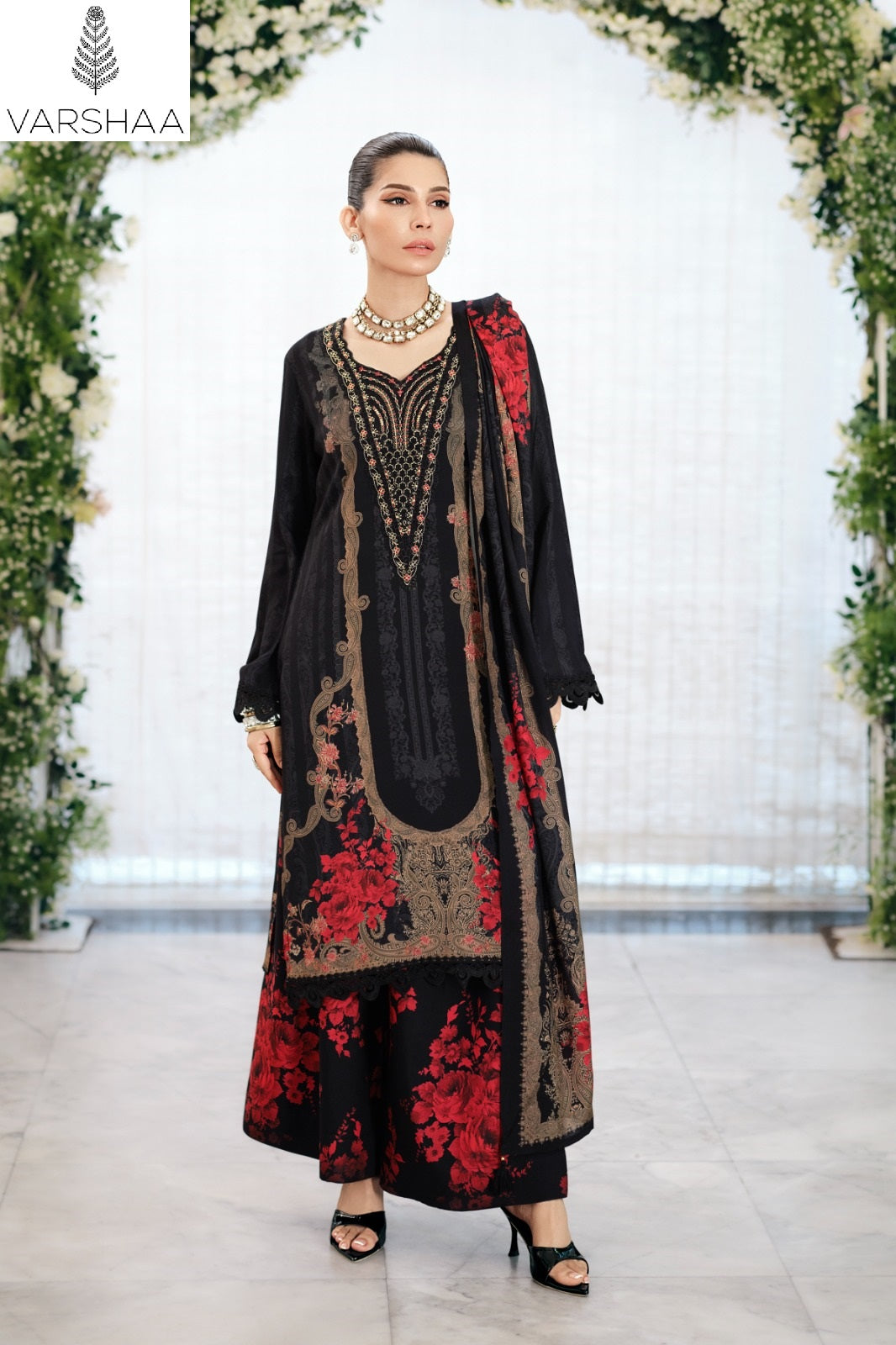Jardin Prive Varshaa Viscose Muslin Pant Style Suits Wholesaler Gujarat