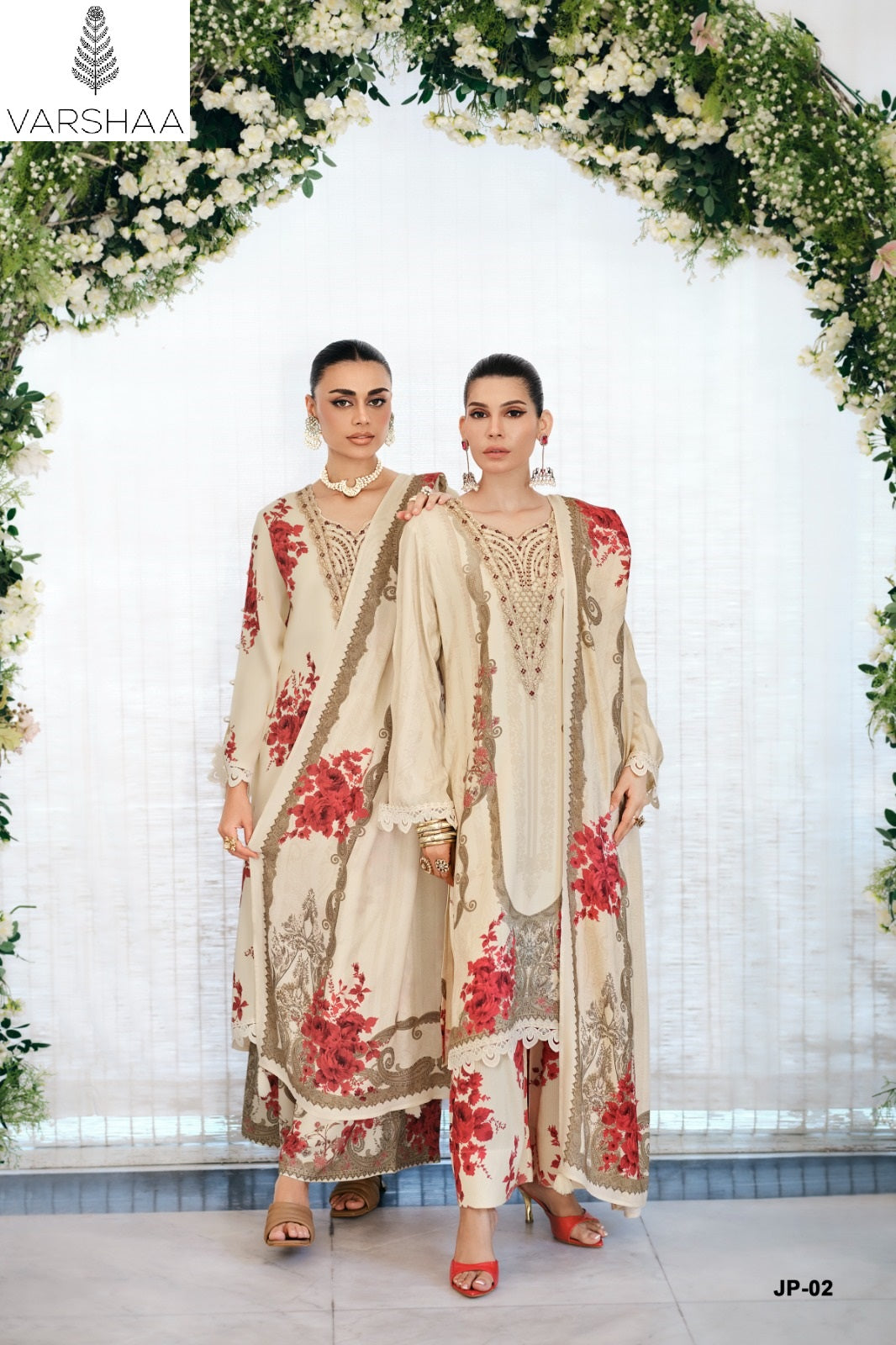 Jardin Prive Varshaa Viscose Muslin Pant Style Suits Wholesaler Gujarat
