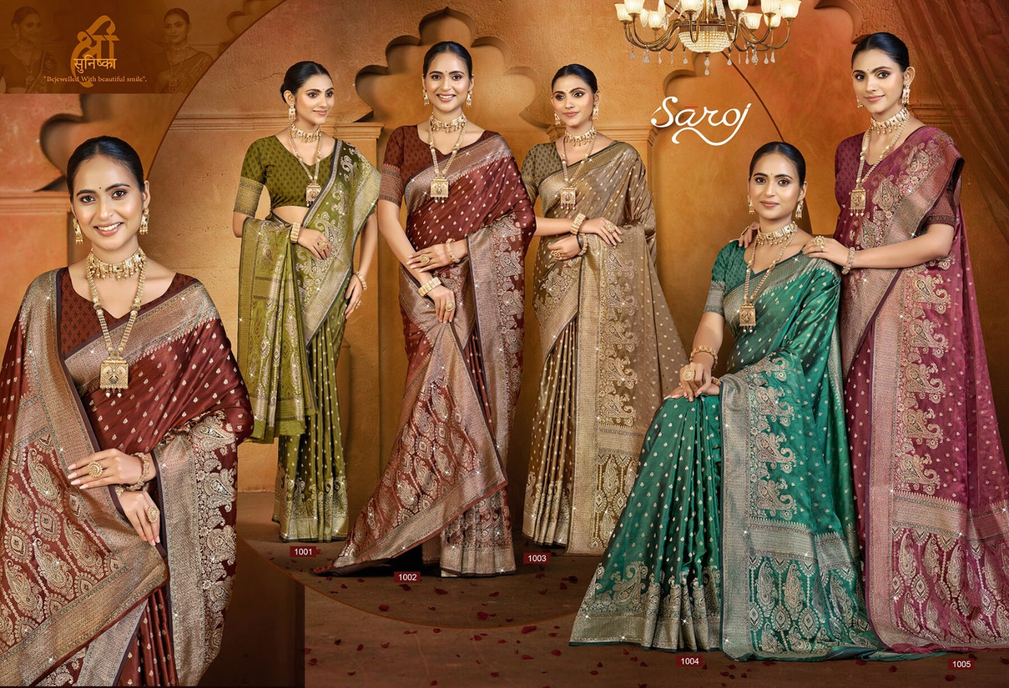 Jardosi Silk Saroski Vol 1 Saroj Sarees Supplier Gujarat