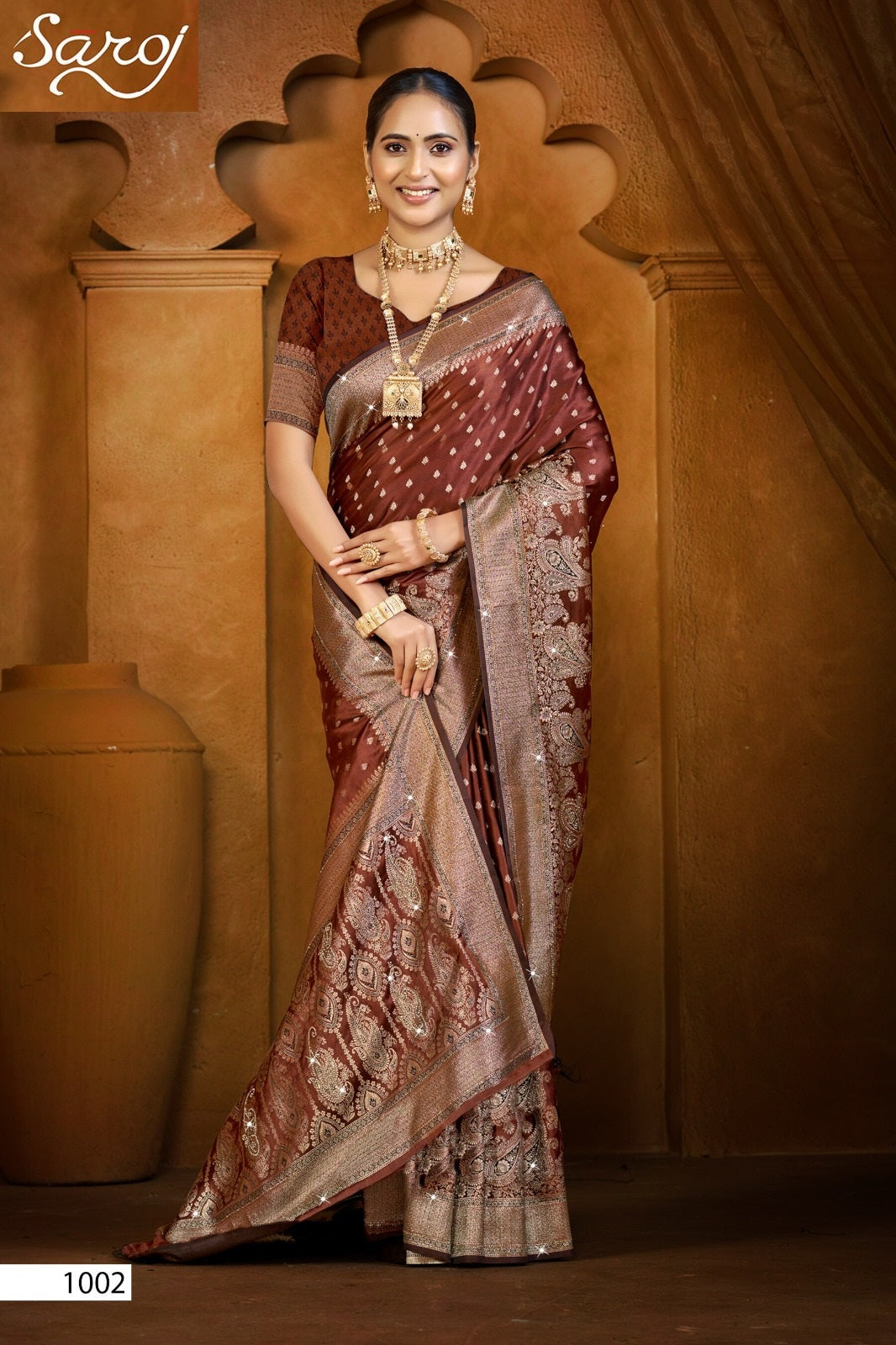 Jardosi Silk Saroski Vol 1 Saroj Sarees Supplier Gujarat