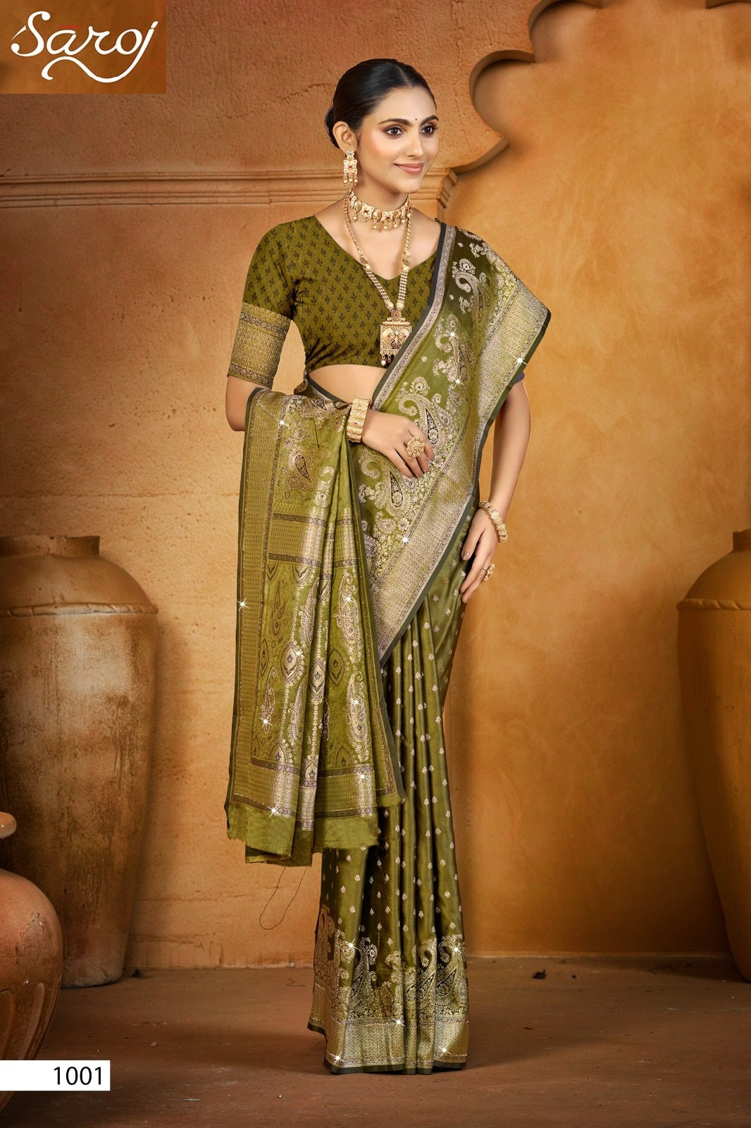 Jardosi Silk Saroski Vol 1 Saroj Sarees Supplier Gujarat