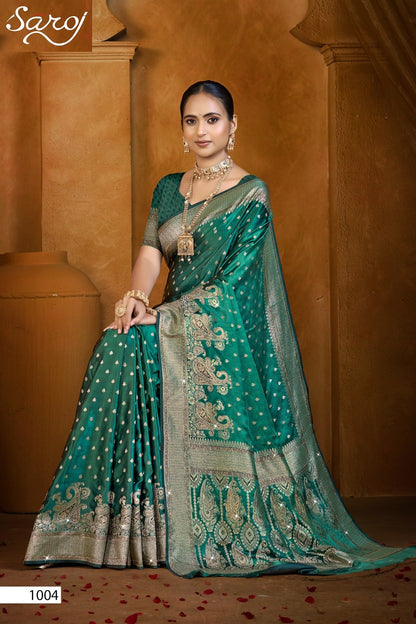 Jardosi Silk Saroski Vol 1 Saroj Sarees Supplier Gujarat