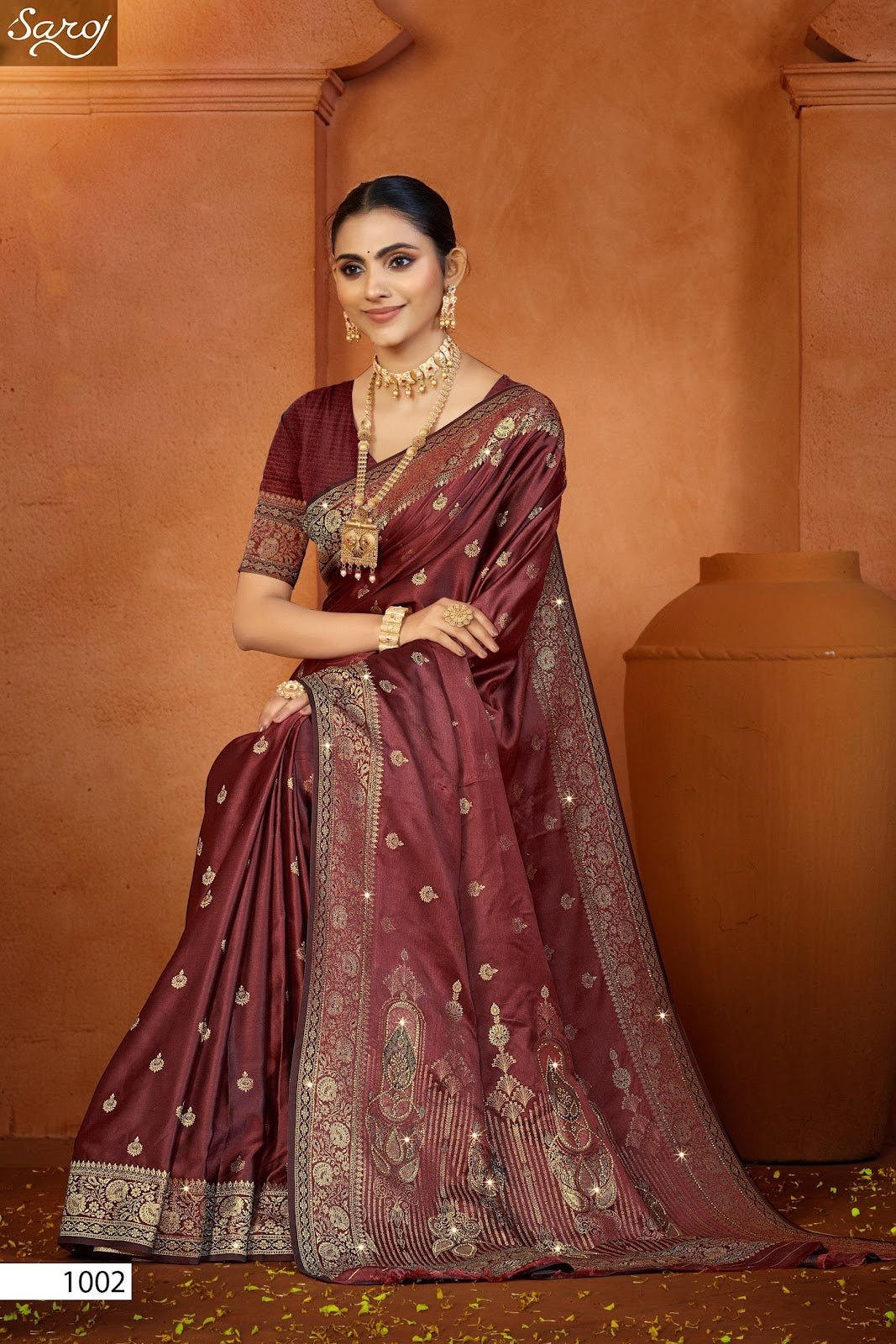 Jardosi Silk Saroski Vol 2 Saroj Sarees Exporter Gujarat