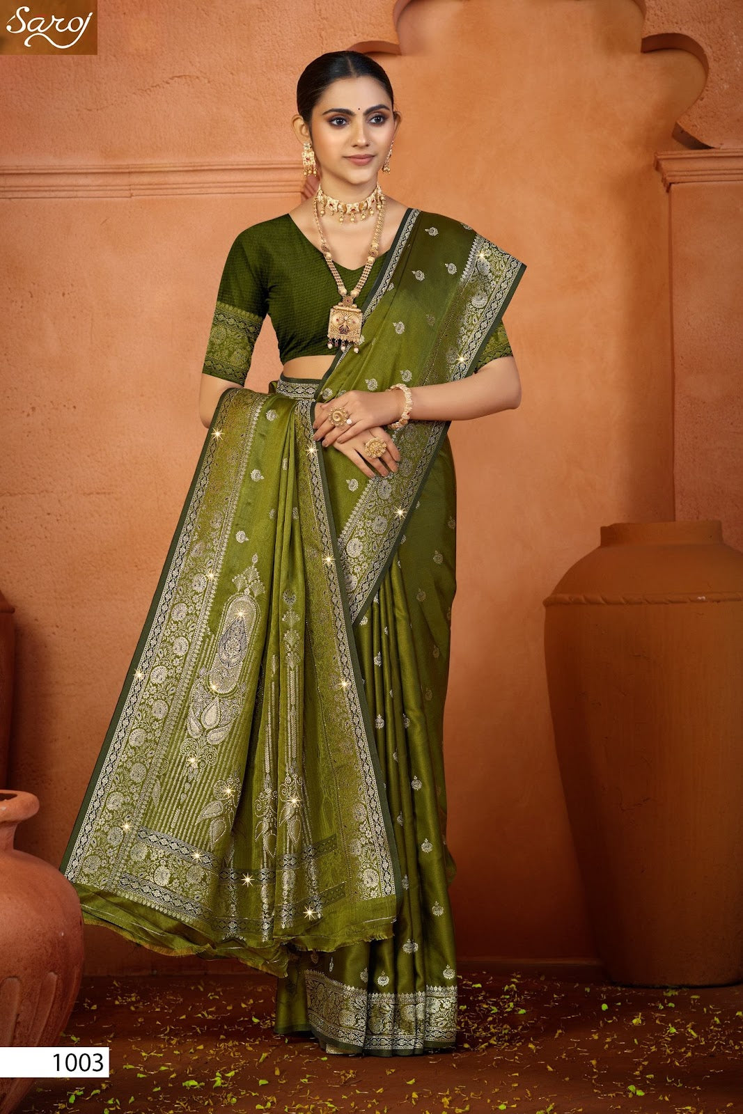 Jardosi Silk Saroski Vol 2 Saroj Sarees Exporter Gujarat