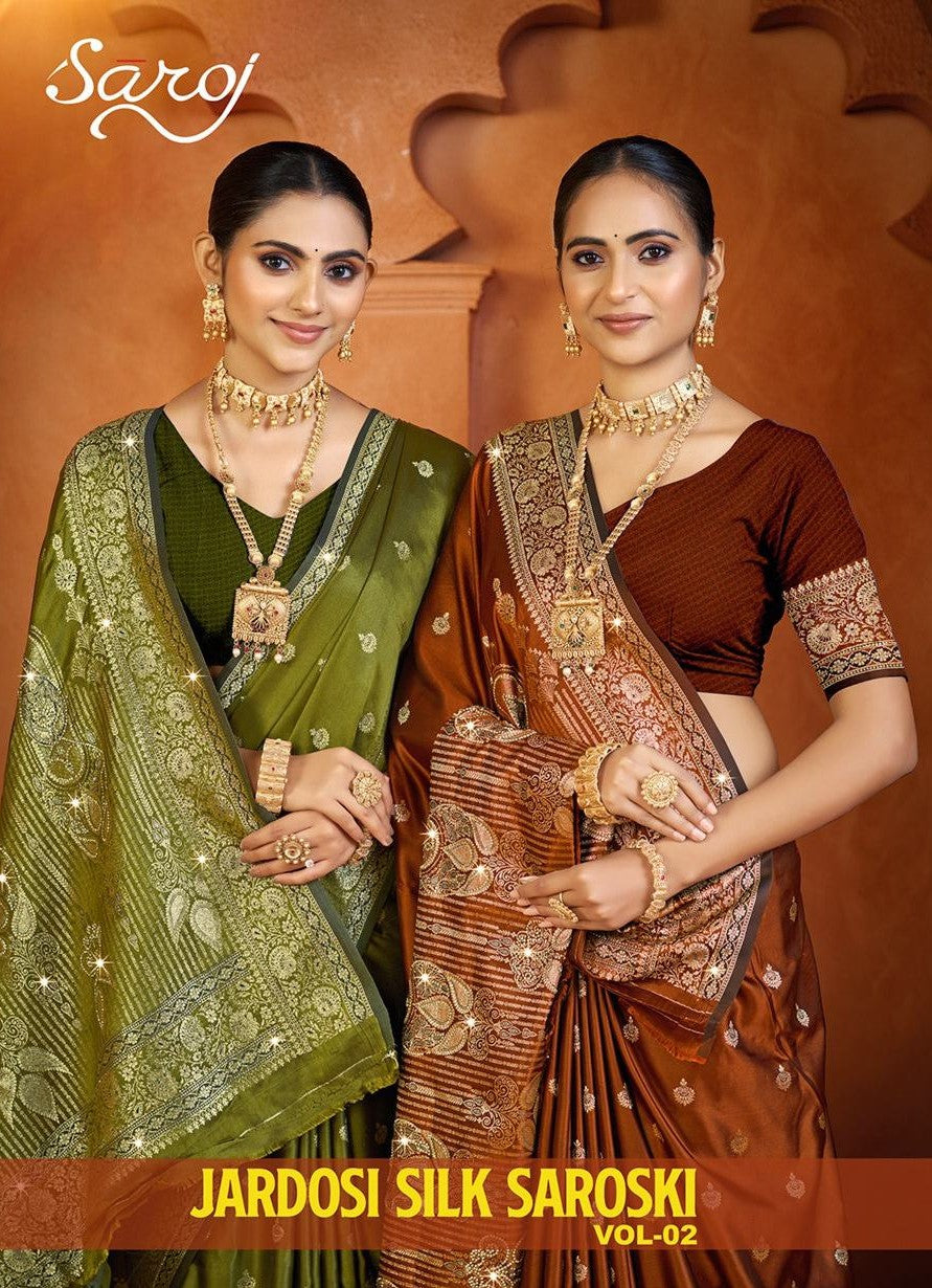 Jardosi Silk Saroski Vol 2 Saroj Sarees Exporter Gujarat