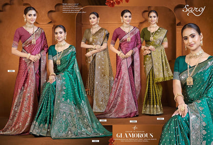 Jardosi Silk Saroski Vol 3 Saroj Sarees Wholesaler Gujarat