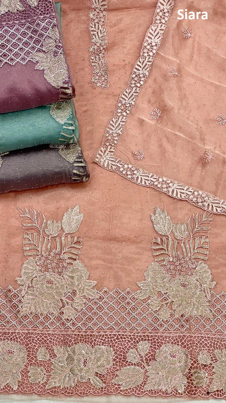 Jarkan Work 09 Siara Silk Salwar Suits Wholesale