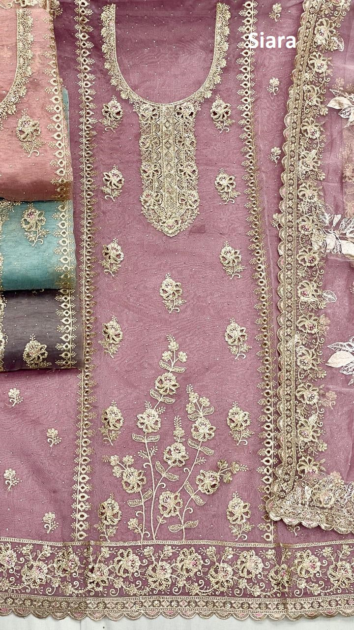 Jarkan Work 09 Siara Silk Salwar Suits Wholesale