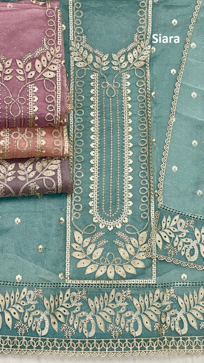 Jarkan Work 09 Siara Silk Salwar Suits Wholesale