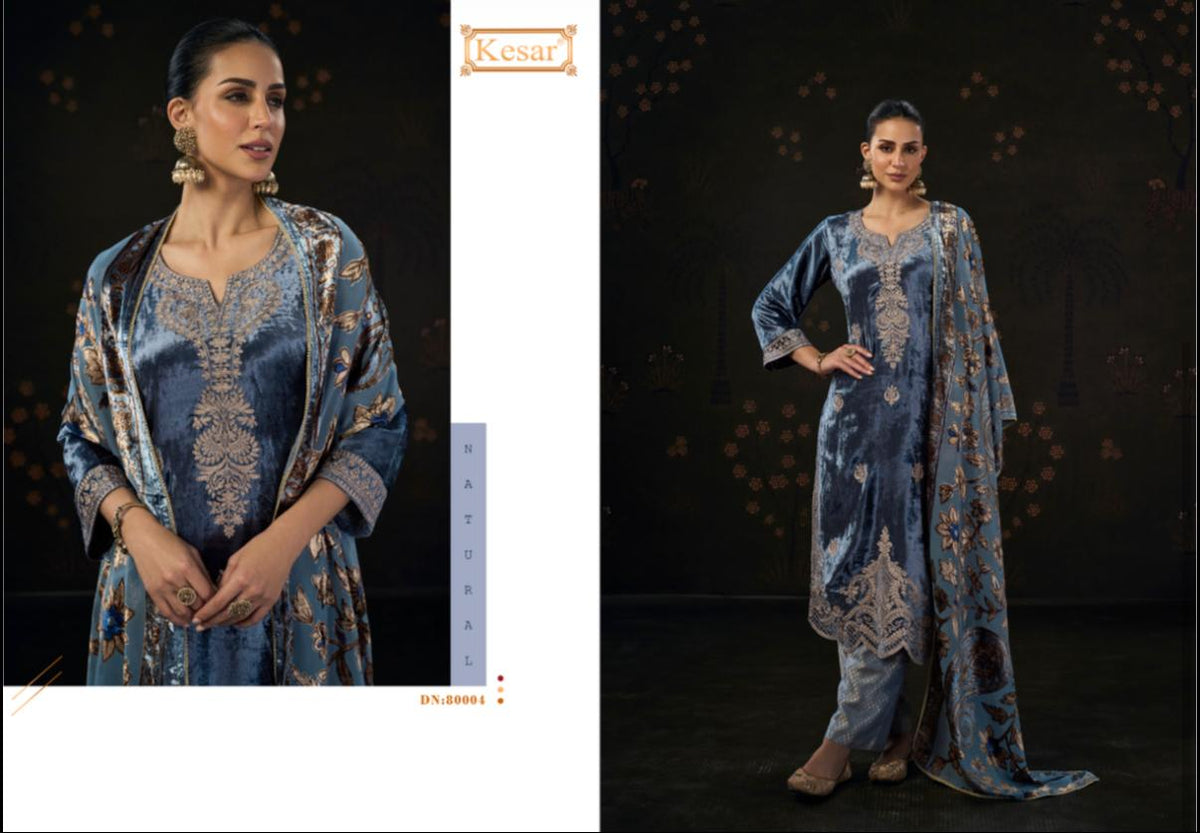 Jashan Kesar Viscose Velvet Suits Manufacturer