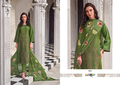 Jashen E Ishq Rangati Prints Russian Silk Pant Style Suits Wholesale Price