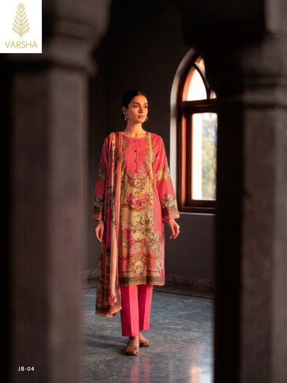 Jashn E Bahar Chapter 2 Varshaa Viscose Muslin Pakistani Salwar Suits Exporter Ahmedabad