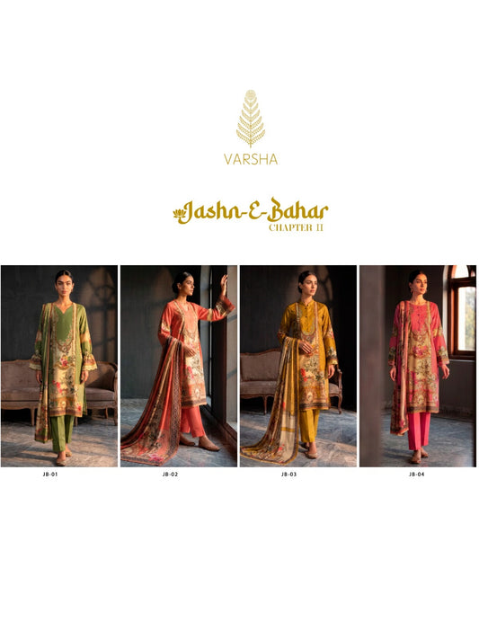 Jashn E Bahar Chapter 2 Varshaa Viscose Muslin Pakistani Salwar Suits Exporter Ahmedabad