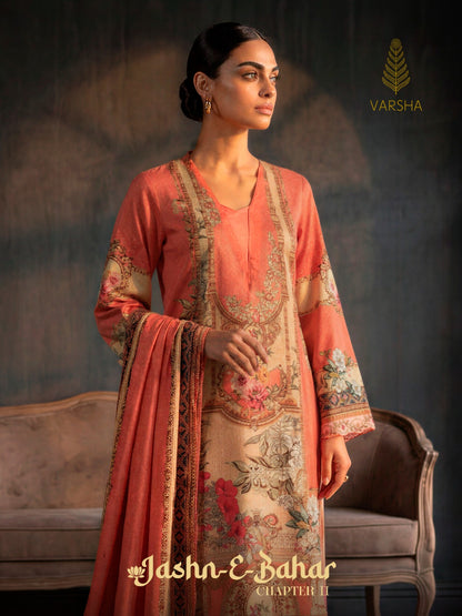 Jashn E Bahar Chapter 2 Varshaa Viscose Muslin Pakistani Salwar Suits Exporter Ahmedabad