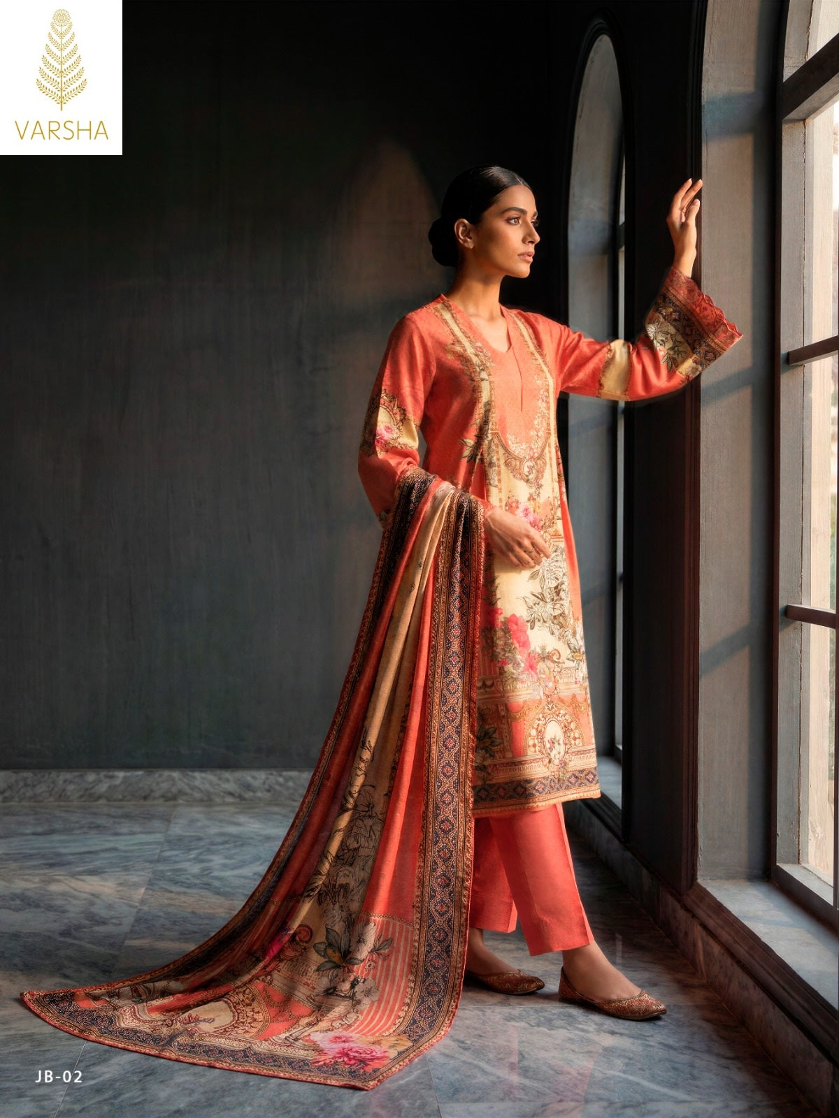 Jashn E Bahar Chapter 2 Varshaa Viscose Muslin Pakistani Salwar Suits Exporter Ahmedabad
