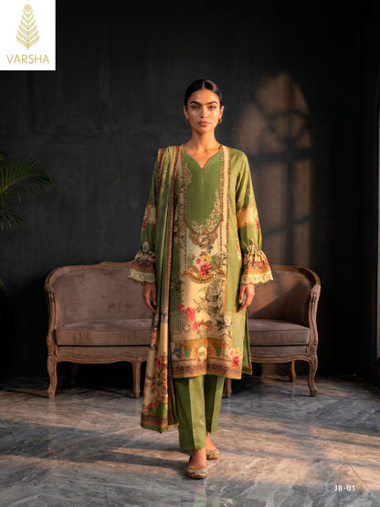 Jashn E Bahar Chapter 2 Varshaa Viscose Muslin Pakistani Salwar Suits Exporter Ahmedabad