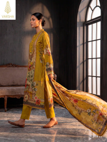 Jashn E Bahar Chapter 2 Varshaa Viscose Muslin Pakistani Salwar Suits Exporter Ahmedabad