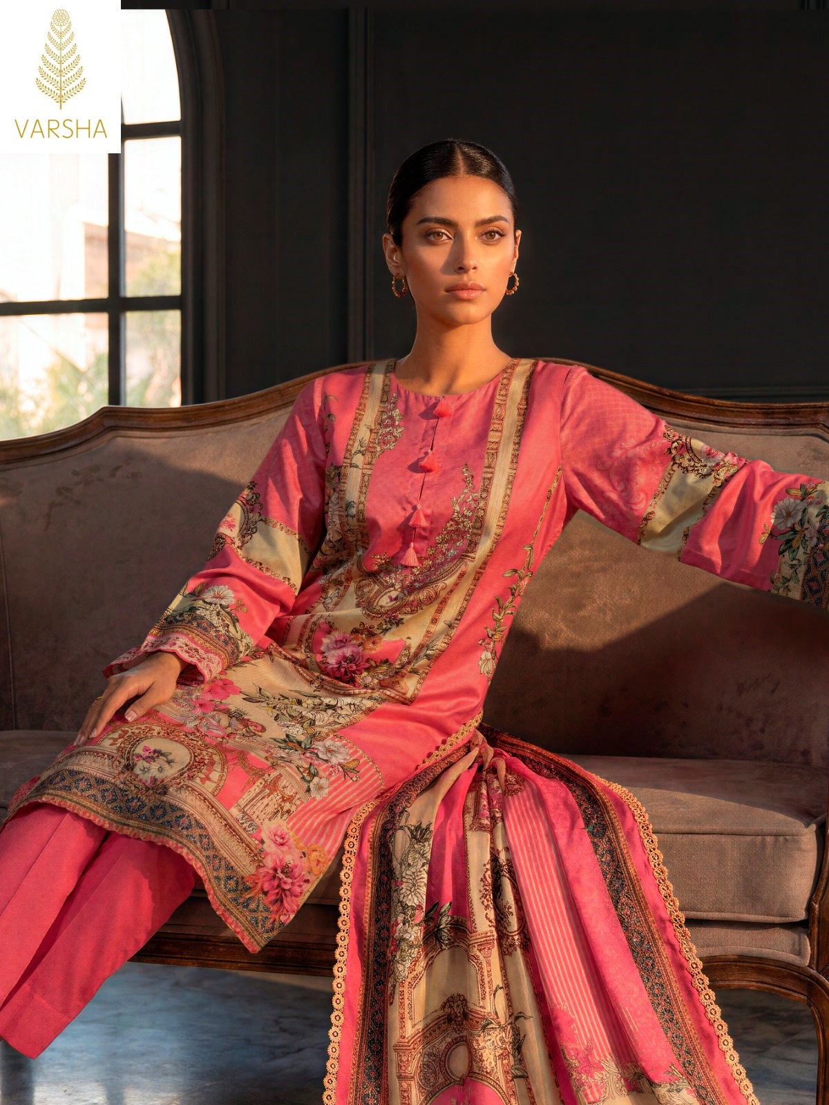 Jashn E Bahar Chapter 2 Varshaa Viscose Muslin Pakistani Salwar Suits Exporter Ahmedabad