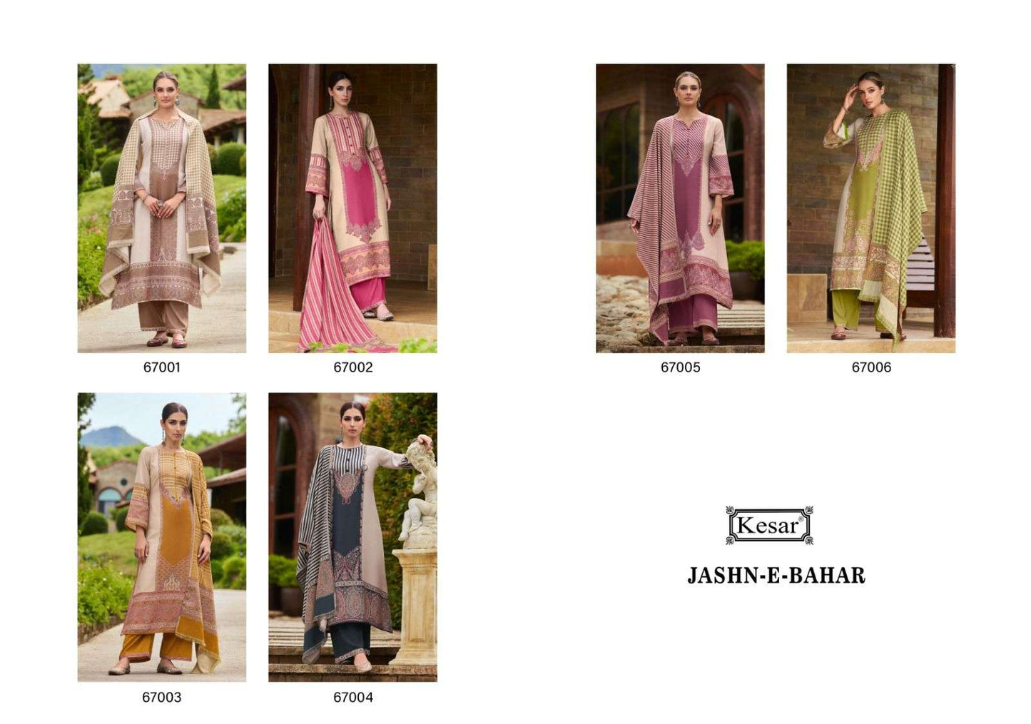 Jashn E Bahar Kesar Pure Pashmina Suits Wholesaler Ahmedabad