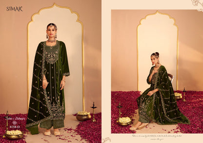 Jashn E Bahara Simar Velvet Suits Wholesaler