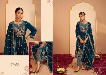 Jashn E Bahara Simar Velvet Suits Wholesaler
