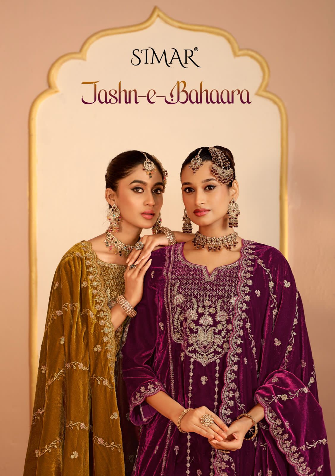Jashn E Bahara Simar Velvet Suits Wholesaler