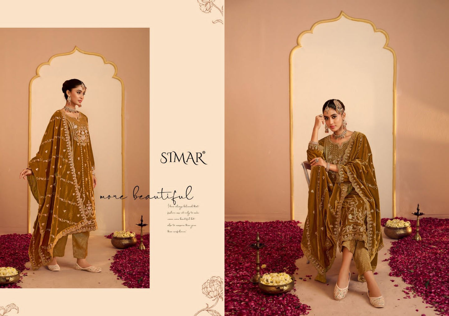 Jashn E Bahara Simar Velvet Suits Wholesaler