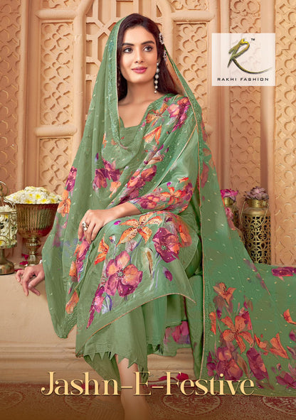 Jashn E Festive Rakhi Fashion Pure Bemberg Plazzo Style Suits Wholesaler Gujarat