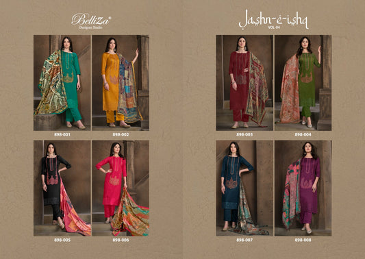 Jashn E Ishq Vol 4 Belliza Designer Studio Jaam Pant Style Suits