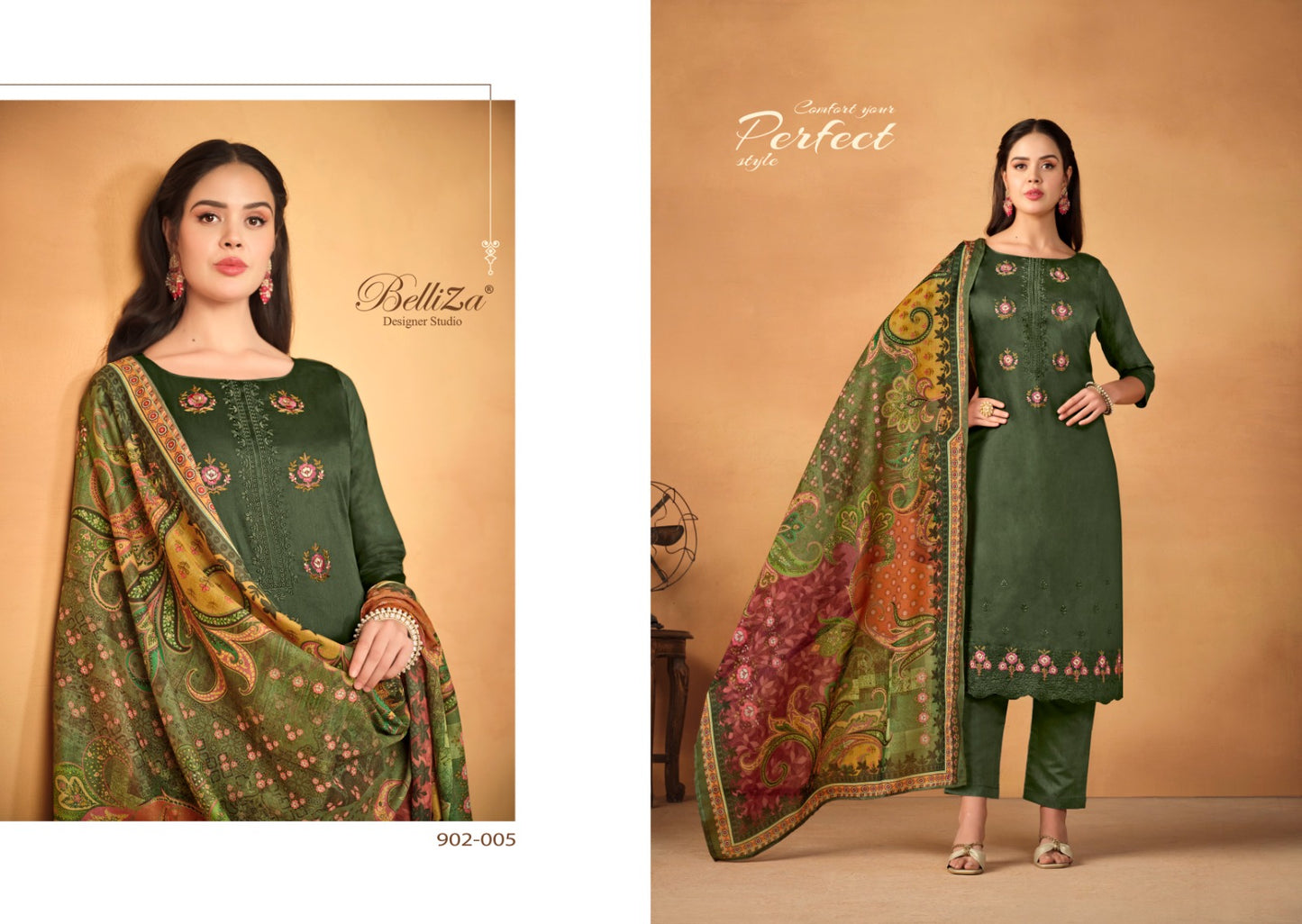 Jashn E Ishq Vol 5 Belliza Designer Studio Jaam Pant Style Suits