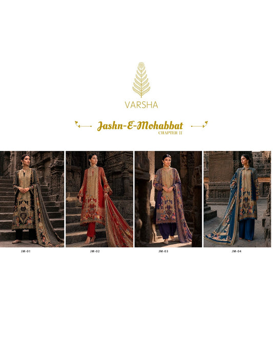 Jashn E Mohabbat Chapter 2 Varshaa Viscose Muslin Pakistani Salwar Suits Wholesale Rate