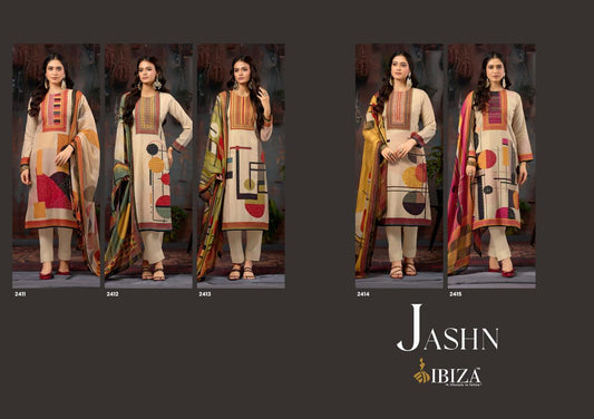 Jashn Ibiza Pure Bemberg Muslin Pant Style Suits Manufacturer Ahmedabad