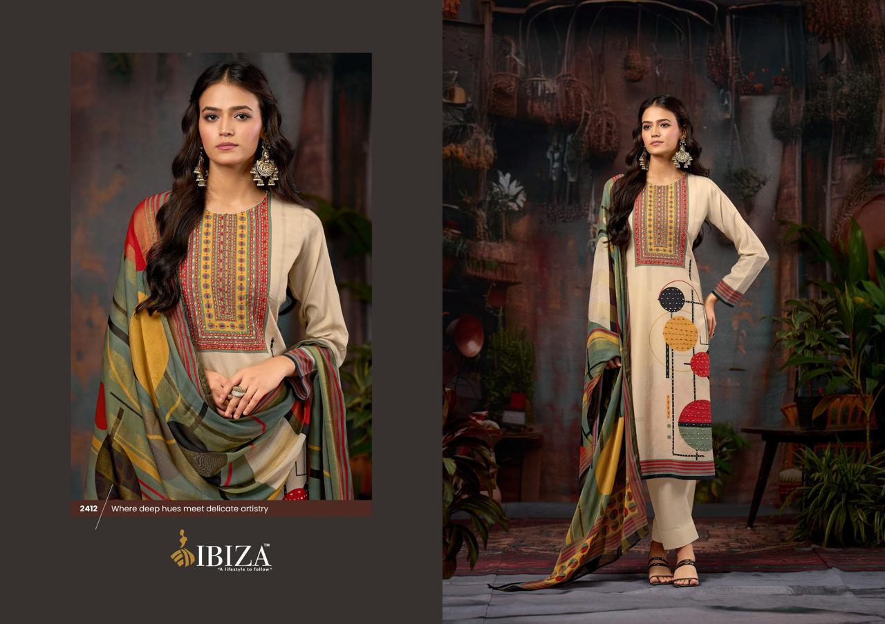 Jashn Ibiza Pure Bemberg Muslin Pant Style Suits Manufacturer Ahmedabad