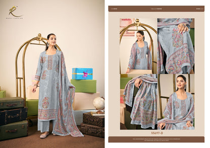 Jashn Naama 55697 Rakhi Fashion Bemberg Pant Style Suits Exporter Gujarat