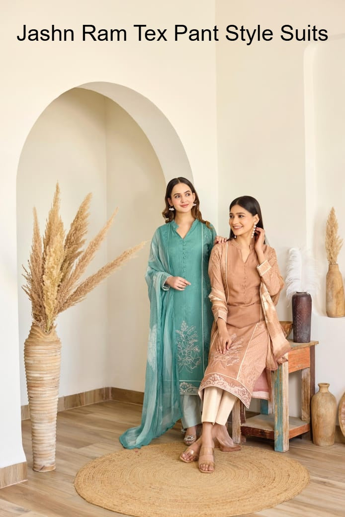 Jashn Ram Tex Ivory Pant Style Suits Exporter Gujarat