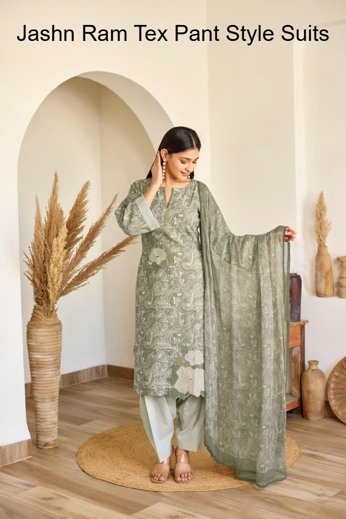 Jashn Ram Tex Ivory Pant Style Suits Exporter Gujarat