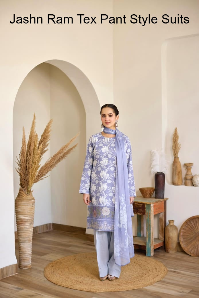 Jashn Ram Tex Ivory Pant Style Suits Exporter Gujarat