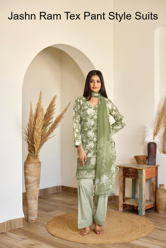 Jashn Ram Tex Ivory Pant Style Suits Exporter Gujarat