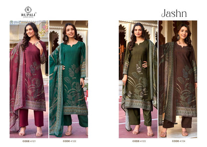 Jashn Rupali Viscose Muslin Pant Style Suits Wholesaler India
