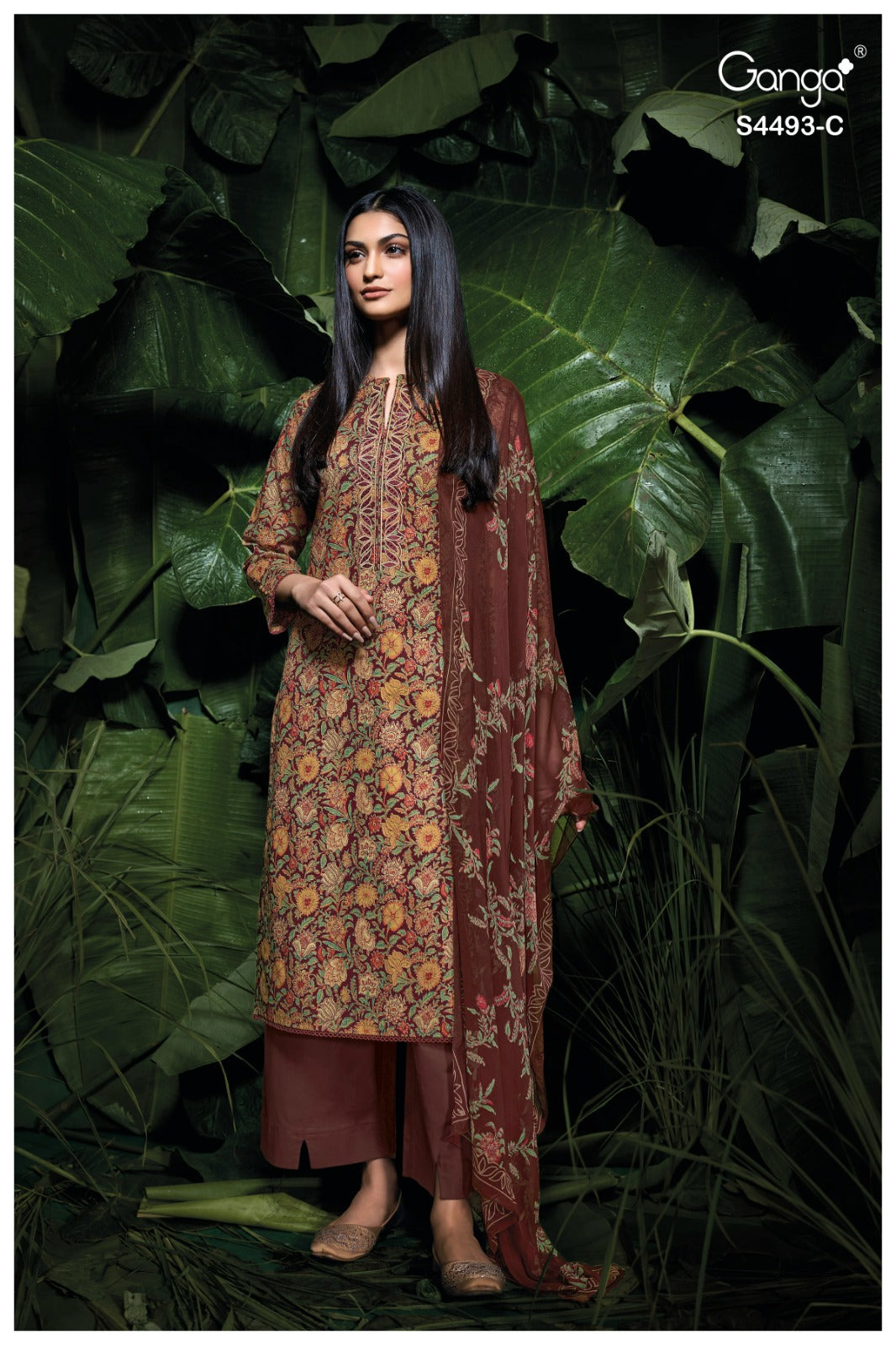 Jasira 4493 Ganga Cotton Pant Style Suits Wholesaler