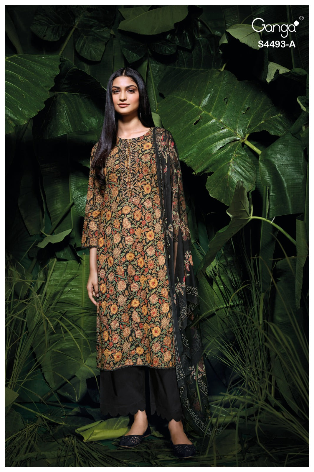 Jasira 4493 Ganga Cotton Pant Style Suits Wholesaler