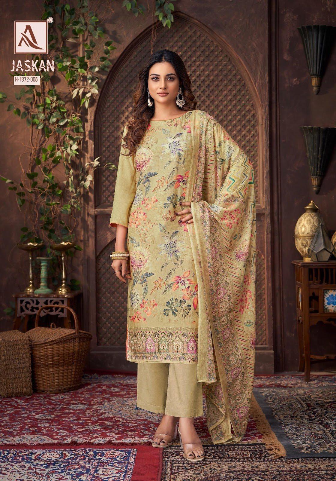 Jaskan Alok Pure Viscose Pant Style Suits Wholesale Rate