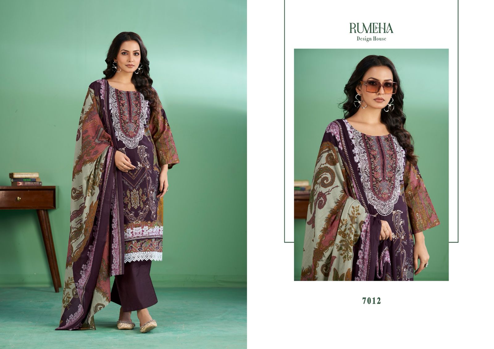 Jasmeen Rumeha Pure Cotton Karachi Salwar Suits Exporter