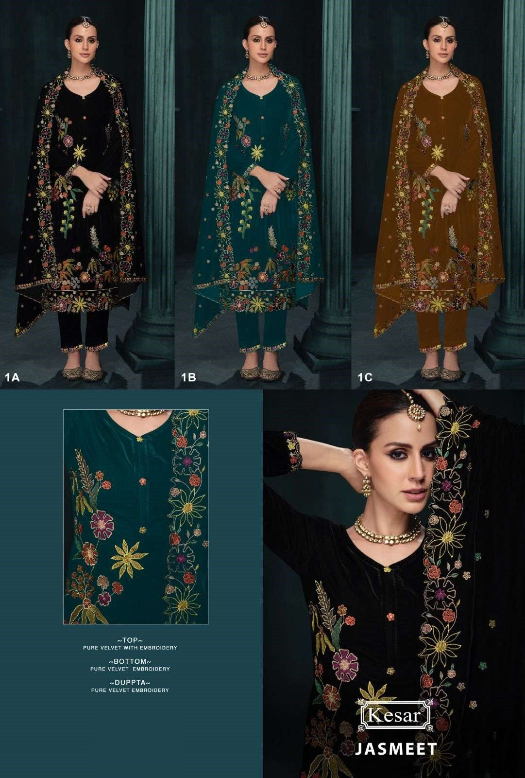Jasmeet Kesar Velvet Suits Supplier